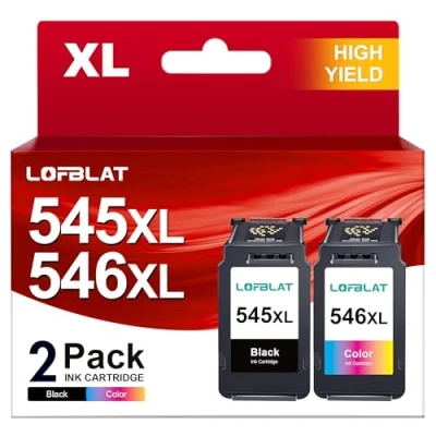 Abbildung von LOFBLAT 545 546 XL, Ersatz für Canon Druckerpatronen Multipack, MX495 Patronen, Pixma TR4550 TS3350 TS3150 TR4551 MG2550s MG2555s TS3151 MG3050 MG2950 TS205