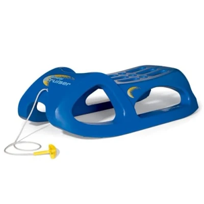 Abbildung von rolly toys® Schlitten rollySnow Cruiser, blau, mit Stahlschienen an den Kufen