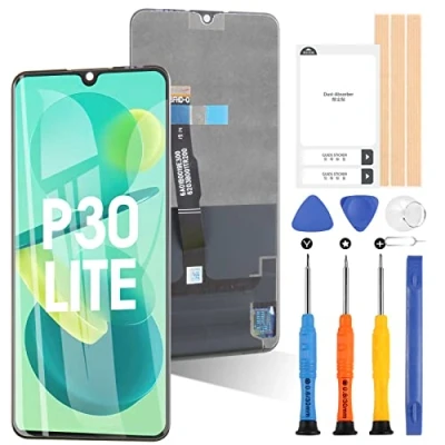 Abbildung von Für Huawei P30 Lite/Nova 4E MAR L01A L21A LX1A LCD Display Touchscreen Digitizer Glas Montage mit Werkzeugen