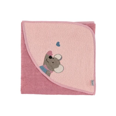Abbildung von Sterntaler Kapuzenbadetuch 80 X CM Mabel Badetuch für Kinder, Größe: One Size, Light pink