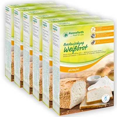 Abbildung von Glutenfreie Backmischung Weißbrot, Toastbrot 6x400gr hanneforth