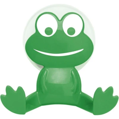 Abbildung von Wenko Handtuchhaken Saughaken Frosch Kunststoff, grün