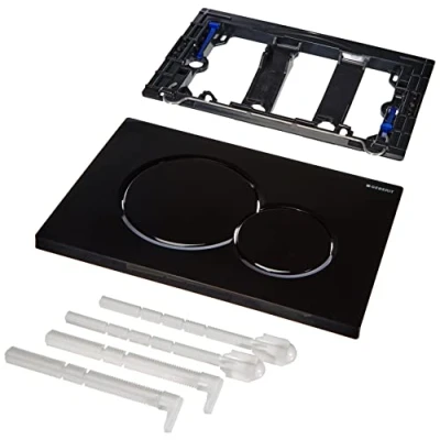 Abbildung von Geberit Betätigungsplatten Betätigungsplatte Sigma 01 RAL 9005 schwarz glänzend 115770DW5