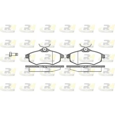 Abbildung von ROADHOUSE 2881.00 Bremsbelagsatz Vorderachse mit Schrauben Zubehör, Feder CITROËN: C3 II, I Schrägheck, C2 Schrägheck
