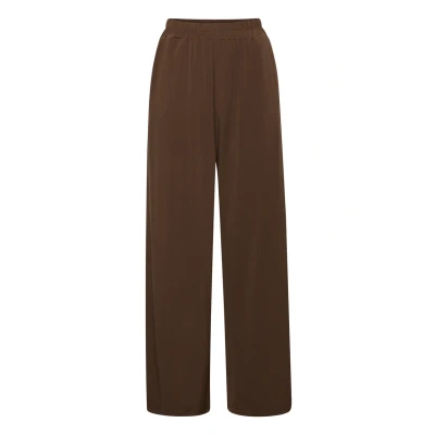 Abbildung von ICHI Ihlima PA Stoffhose, Damen, Größe: Medium, Chestnut