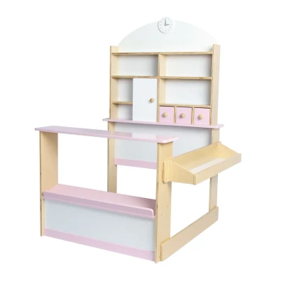 Abbildung von Kaufladen Lilly Holz Rosa Kaufmannsladen Supermarkt