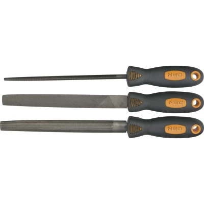Abbildung von NEO TOOLS 37 605 Feilen Satz 200 3 Rundfeile, Halbrundfeile, Flachstumpffeile