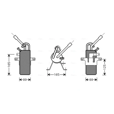 Abbildung von AVA COOLING SYSTEMS FDD374 Trockner Aluminium FORD: Tourneo Connect