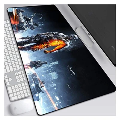 Abbildung von IGIRC Mauspad Battlefield 5 Speed ​​Gaming XXL Mousepad 900 x 400mm Großformat 3 mm Dicke Basis Perfekte Präzision und Geschwindigkeit, V