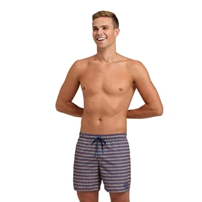 Abbildung von ARENA Herren Beach Boxer Allover Swim Trunks, Navy freak Multi, S EU