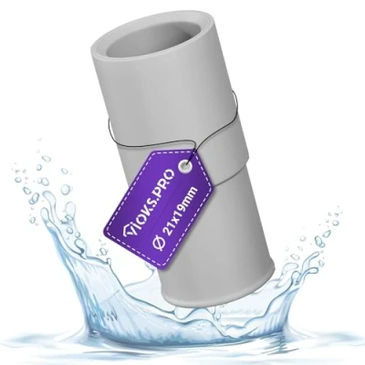 Abbildung von Viоks.pro Waschmaschine Ablaufschlauch Adapter 21 auf 19 mm Ø Wasserschlauch für Abwasserschlauch Waschmaschine, Spülmaschine