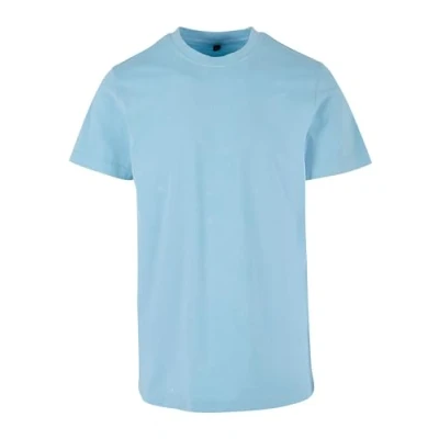 Abbildung von Build Your Brand Herren BY190 Acid Washed Round Neck Tee T Shirt, balticblue, XL