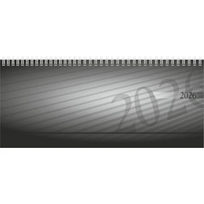 Abbildung von 2 x Rido Schreibtischquerkalender Septant 30,5x10,5cm PP schwarz 2026
