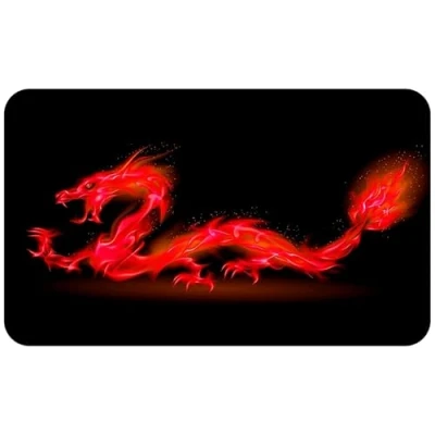 Abbildung von Silent Monsters Mauspad 360 x 250 mm Stoff Mousepad Roter Drache rutschfest für Gaming Büro Office Homeoffice 36 25 cm Mouse Pad Mat Mausunterlage klein alle Maus Arten
