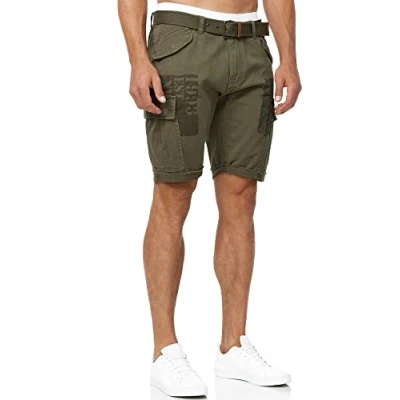 Abbildung von Indicode Jeans Jaramillo Shorts, Herren, Größe: XXL, Army