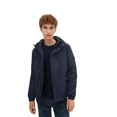 Abbildung von TOM TAILOR Denim Herren Outdoor Jacke 1032432, 10668 Sky Captain Blue, L
