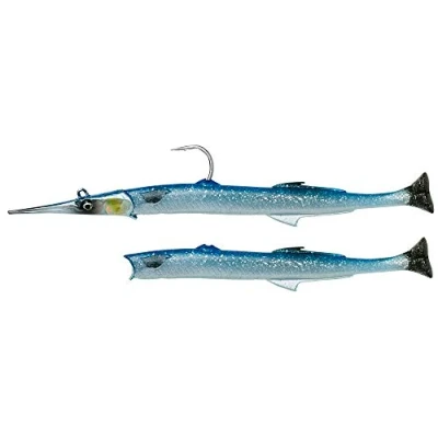 Abbildung von Savage Gear 3D Needlefish Pulsetail 23cm 55g Sinking Blue (2+1pcs) Meeres kunstkoeder
