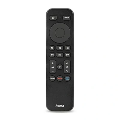 Abbildung von Hama Fernbedienung, f. TV + Button Netflix, Prime Video, Disney+, programmi Fernbedienung