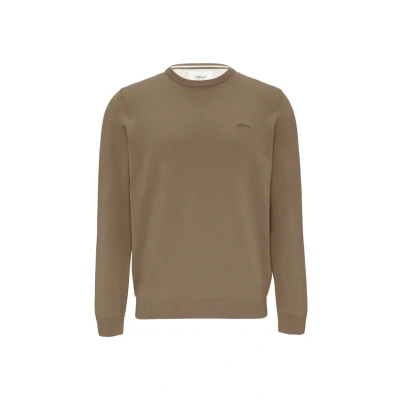 Abbildung von s.Oliver Strickpullover mit Logo Stickerei