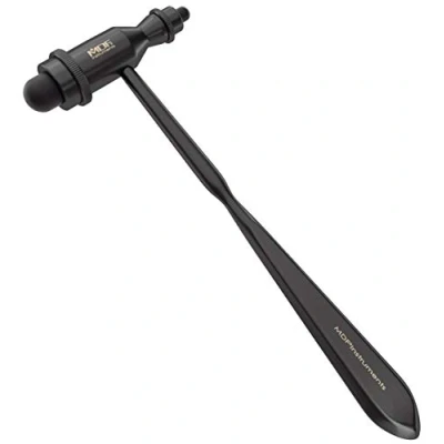 Abbildung von MDF Trömner Neurologischer Reflexhammer mit eingebautem Pinsel für Hautreflexe und Oberflächenreaktionen Free Parts for Life (MDF555) (Schwarz (Blackout))