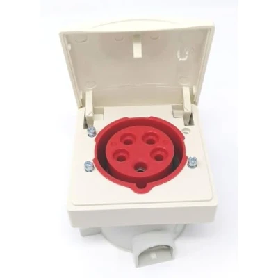 Abbildung von Walther Werke Wandsteckdose 416 16A 5p. 400V 6h IP44 MONDO CEE/SCHUKO Architekturprogramm (IP44) 4015609000593