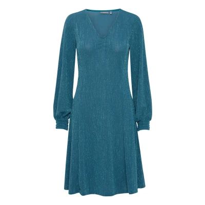 Abbildung von Fransa Frlova DR Freizeitkleid, Damen, Größe: Small, Blue coral mix