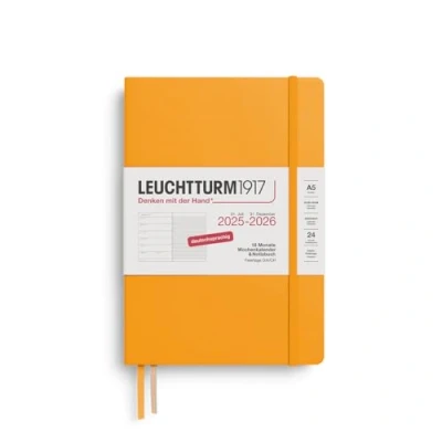 Abbildung von LEUCHTTURM1917 372617 Wochenkalender &amp; Notizbuch Medium (A5) 2026, 18 Monate 07.2025 12.2026, Hardcover, Rising Sun, Deutsch