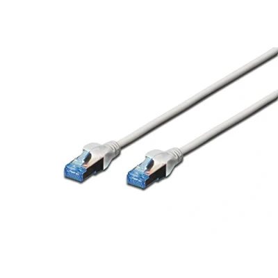 Abbildung von DIGITUS LAN Kabel Cat 5e 1m CCA Netzwerkkabel Mit RJ45 SF/UTP Geschirmt Kompatibel zu 6 &amp; 5 Grau