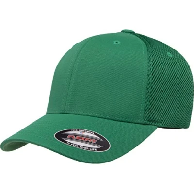 Abbildung von Flexfit Unisex Ultrafiber Airmesh Fitted Trucker Hat Hut, grün, L/XL