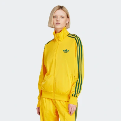 Abbildung von adidas Originals Firebird Trainingsjacke, Damen, Größe: 30/32 (XS), Crew yellowcollegiate green