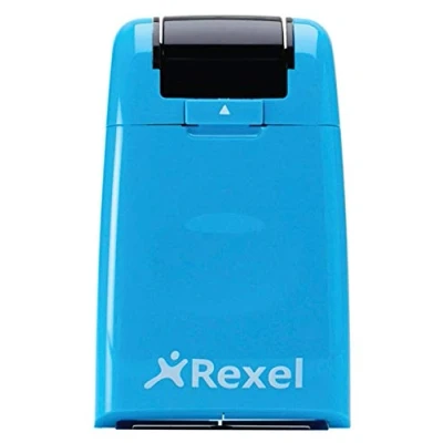 Abbildung von Rexel ID Guard Ersatzpatrone für Tintenrollstempel, Inklusive Tinte, Blissful Blue, 2113007