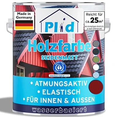 Abbildung von Premium Holzfarbe Holzlack Farbe für Holz Schwedenrot