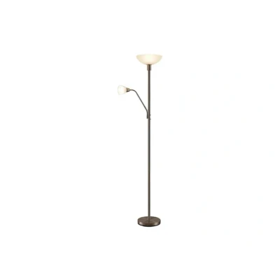 Abbildung von Lindby Deckenfluter Jost, 180 cm, nickelfarben, Leselicht