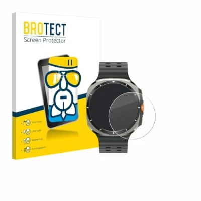 Abbildung von BROTECT Schutzglas für Samsung Galaxy Watch Ultra (47 mm) Schutzfolie Panzer Folie Glas [Extrem Kratzfest 9H, Anti Fingerprint, Transparent]