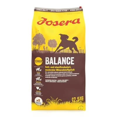 Abbildung von JOSERA Balance (1 x 12,5 kg) Senior Premium Trockenfutter für ausgewachsene ältere Hunde Geflügel &amp; Reis fett und eiweißreduziert speziell Senioren weizenfrei Hundefutter 1er Pack