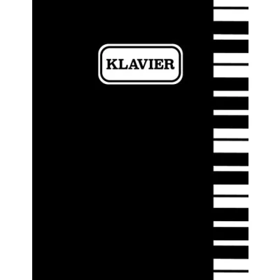 Abbildung von Klavier: Klavier Notenheft Blanko Notenblock Ca A4