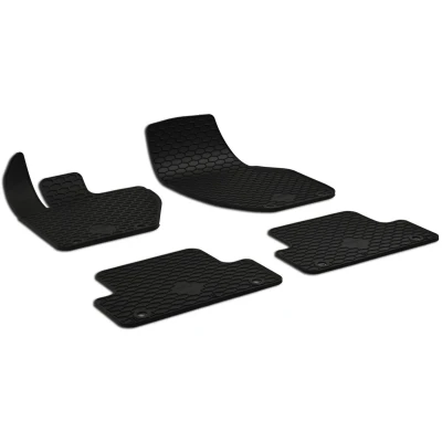 Abbildung von Walser DirtGuard Gummi Fussmatten Auto kompatibel mit Volvo V40 03/2012 08/2019, 100% passgenaue Fußmatten, robuste Universal Fußmatte Auto, Gummimatten