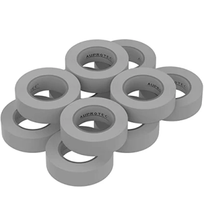 Abbildung von AUPROTEC 10x Isolierband grau 15mm x 10m VDE Isoband PVC Elektriker Klebeband DIN EN 60454 3 1