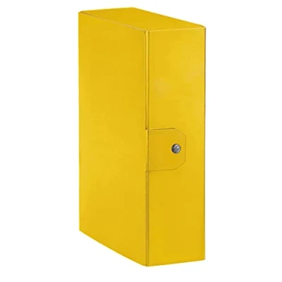 Abbildung von Esselte Ordner Archivbox für die Archivierung von Dokumenten langfristige, A4, 1 Stück, Rücken 10 cm, Eurobox Dorso cm gelb