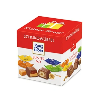 Abbildung von Ritter Sport Schokowürfel Box Bunter Mix, 8er Pack (8 x 176 g)
