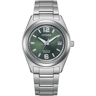 Abbildung von CITIZEN Damen Analog Quarz Uhr mit Titan Armband FE6151 82X