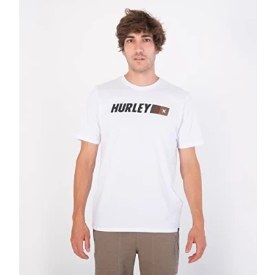 Abbildung von Hurley Herren Evd Exp Zoomer Tee Ss T Shirt, weiß, S