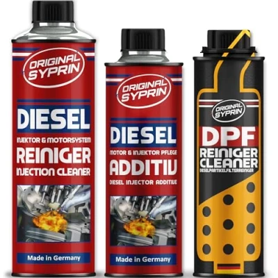 Abbildung von Original Syprin DPF Dieselpartikelfilter Reiniger Diesel I Additiv zur Reinigung Cleaner &amp; Schutz Komplett Set