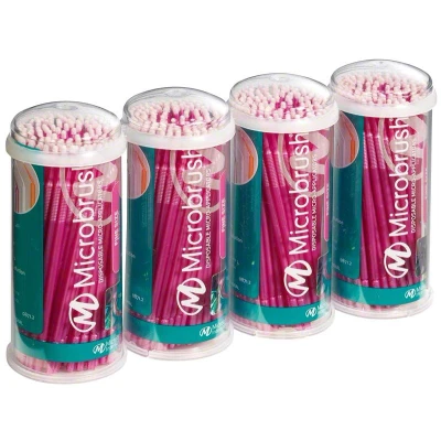 Abbildung von Microbrush Tube Series Applikatoren fein rosa 400 Stück