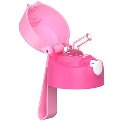 Abbildung von JARLSON® Ersatzdeckel inkl. Silikon Mundstück verwendbar für die JARLSON Edelstahltrinkflasche 350ml &amp; Kunststoffflasche 500ml (Pink)