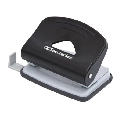 Abbildung von Soennecken Locher 3276 bis 15 Blatt Metall schwarz