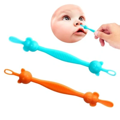 Abbildung von Der sichere Baby Nasenbooger und Ohrenreiniger Babyparty Registrierungs Essential Einfaches Nasenreinigungsgerät für Säuglinge Kleinkinder Doppelte Entfernung von Ohrenschmalz Rotz