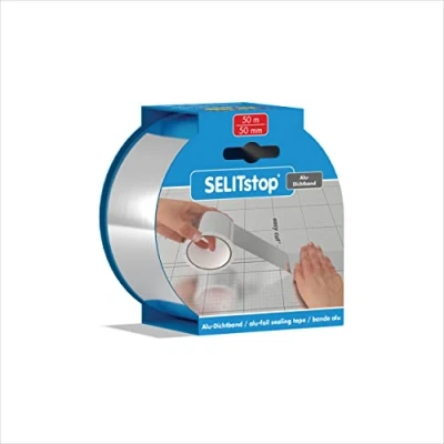 Abbildung von Selit Trittschalldämmplatte Selitstop Alu Dichtband Rolle 50 Meter