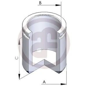 Abbildung von AUTOFREN SEINSA D025231 Kolben, Bremssattel 46 Vorderachse Brembo FIAT: Ducato II Pritsche/Fahrgestell, III Kastenwagen