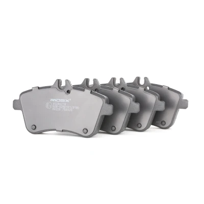 Abbildung von RIDEX 402B0218 Bremsbelagsatz Vorderachse Low Metallic für Verschleißwarnanzeiger vorbereitet MERCEDES BENZ: B Klasse, A Klasse